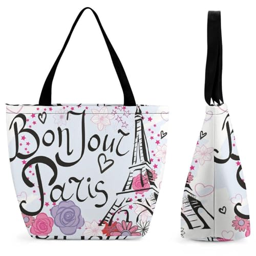 Sac à main Tour Eiffel pour femme - Grand sac bandoulière chic