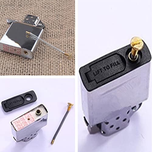 Oldendo Lighter Replacement Repair Kit Flints Screw Spring Base Plate Lighter Accessories 5Pcs (Length: 51Mm/2In) #TOP5