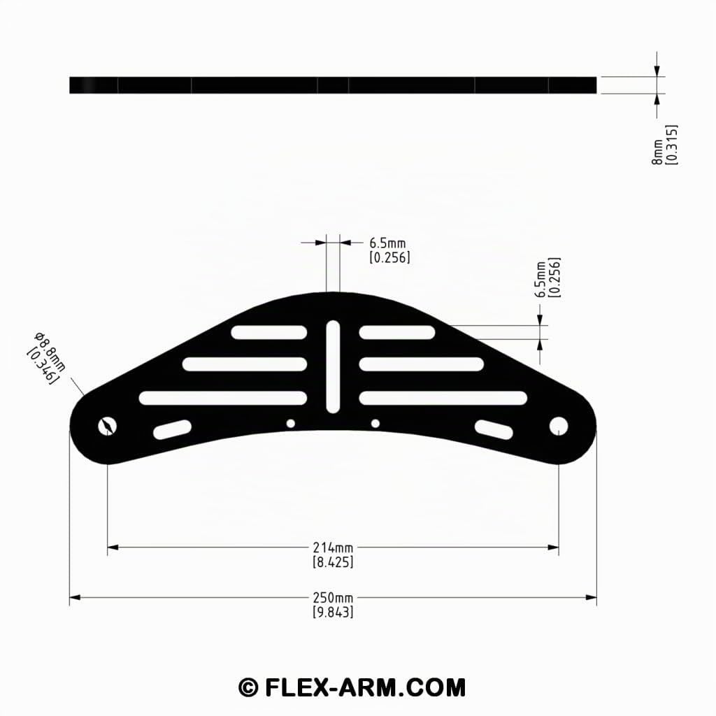 Unterwasser Tray Schiene für Action-Kameras mit Plastic Carbon Arme and YS-Adapter für GoPro DJI Osmo Apeman FLEX-ARM ST20130