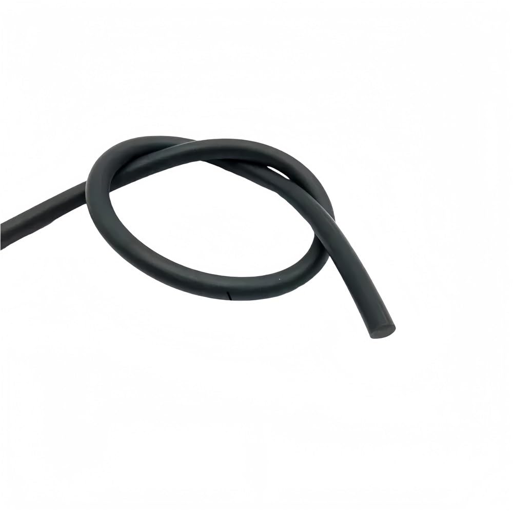 Gohapy One Color Foam Rubber Strip Nitrile Rubber Solid Sealing Rope, Black Nbr Strip Round O-Shape Gasket Seal For Automobile 1 Piece(1.5Mm*10M)
