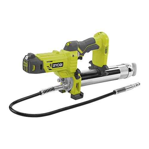 RYOBI - Pompe à Graisse Sans Fil 18V ONE+ R18GG-0 – 690 bars, Tuyau 76 cm, Réservoir 400 ml, Pour cartouches standard de 400g ou vrac – Graissage Précis...