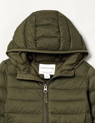 Image of Amazon Essentials Boys and Toddlers' Lightweight Water-Resistant Packable Hooded Insulated Puffer Jacket