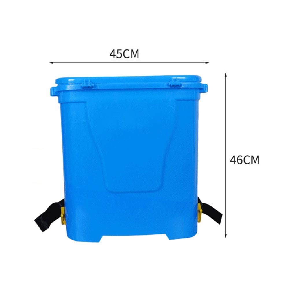 Spandiconcime Manuale 25L Attrezzi Manuali da Giardino Professionali Spandiconcime Multifunzione Fertilizzante a Spruzzo per Mais, Doppio porto