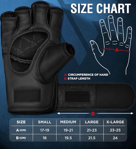 Gants d'entraînement en cuir bleu RDX pour sports de combat et MMA - 4