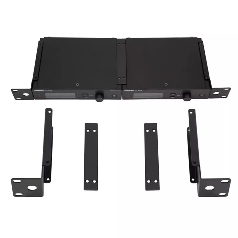 RPW504 Dual Rack Mount for BLX4R SLX4 SLXD4 ULXD4 P3T P9T PA411 Receivers with 2 Antenna Extension Cables (20inch)