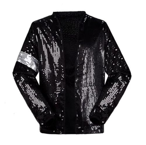 Veste à paillettes pour soirée rétro halloween noël et déguisement