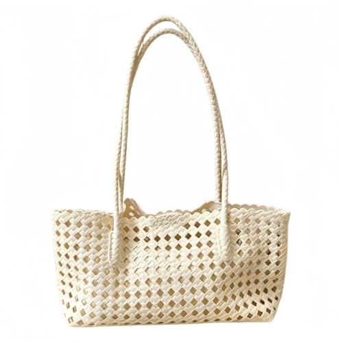 Sac à bandoulière tissé pour femme avec finitions soignées et pochette