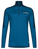 VAUDE Damen Women’s Livigno Halfzip Ii T-Shirt, Shore Blue, 46 EU