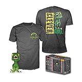 l funko 0889698476300 Funko Pop! & tee - Parque Jurásico - Velociraptor Talla L