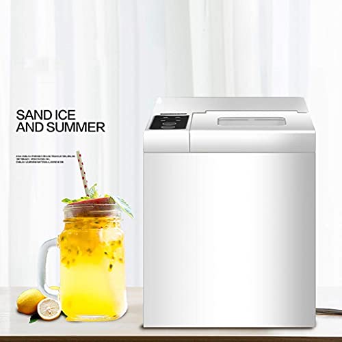 Fabricadora automática de cubos de hielo para encimera, perfecta para mezclar bebidas, fabricadora de hielo de acero inoxidable con cuchara y canasta para hielo qujunji miniatura 5