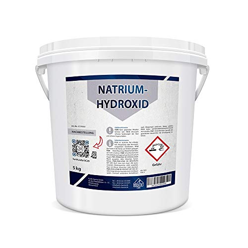 Natriumhydroxid (99%) 5 kg | MakroPerlen (NaOH, Ätznatron)