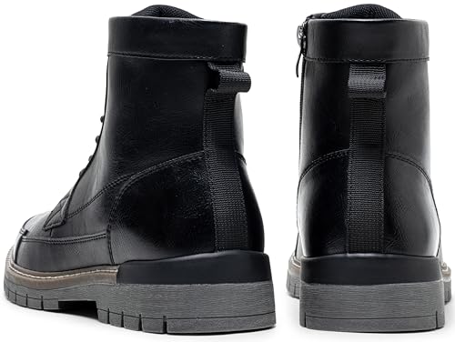 Image of Jousen Mens Boots Casual Motorcycle Boot for Men Chukka Zipper Combat Dress Botas Para Hombre Fashion
