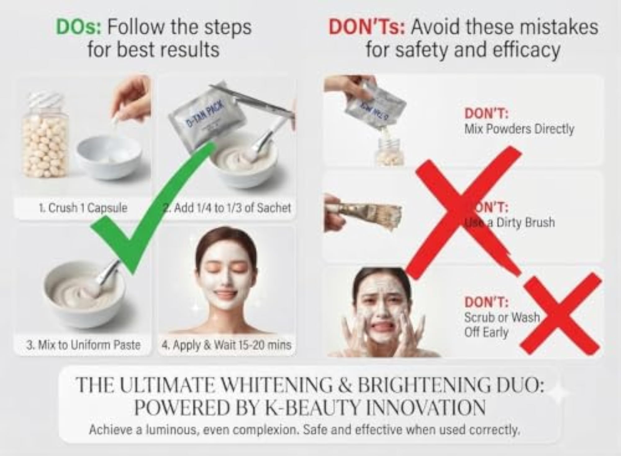 Skin Care Capsules & D-Tan Pack Glow Duo