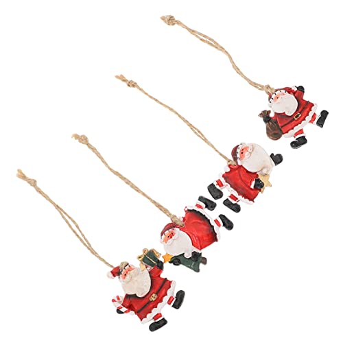 Ornements en résine d'arbre de Noël incassables pendentifs suspendus Père Noël