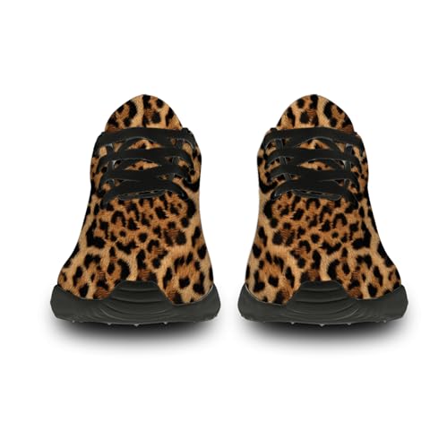 Mens Womens Leopard Print Running Shoes Tennis Walking Athletic Sneakers3