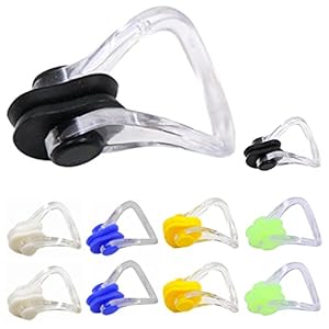 10 Pieces Siliconen Neusklem Neus Clip Zwemmen Neusklem Zwemmen Clip Neus Pluggen Kleur Neus Protector Klein Kleur…