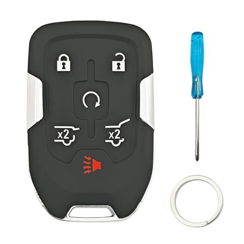 Coque de clé intelligente pour télécommande GMC Yukon et Chevy Tahoe HYQ1AA
