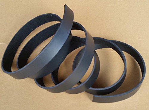 5/8 Inch Black Leather Strip 8-9 Oz. (3.2-3.6 Mm) - Latigo Leather Strips Up To 96 Inch Long Made In Usa By Pitka Leather (5/8" X 72") #TOP1