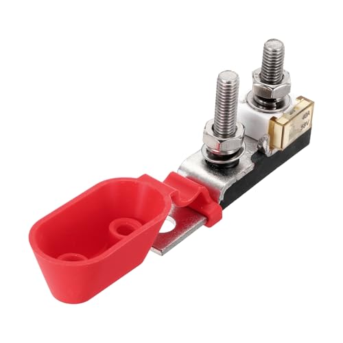 Image of sourcing map 40A Terminal Block Fuse, 58V DC Marine Rated Battery Fuse and Terminal Block for the Circuit Protection of Automobiles RVs Cranes Ships Charging 23.5x20x12mm