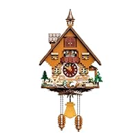 PANTASY Cuckoo Clock Building Block Set Vintage Chalet Design, Real Working Mechanical Wall Clock 2