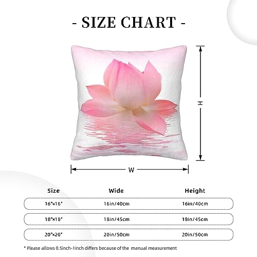 Housse de coussin velours côtelé rose imprimé pour décoration canapé