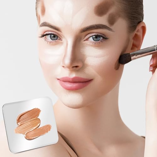 Make up Palette, Edelstahl-Kosmetik Make Up Mischpalette, Professionelle Makeup Mischpalette für Make-up Nail Art, Make-up Künstler Werkzeug zum Mischen von Foundation Nailart
