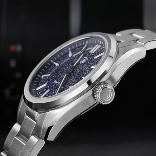 Image of watchdives WD0003 Original Design Aventurine Men Watch VH31 Sweep Second Quartz Watch 36mm Sapphire Crystal Luxury Wristwatch 100m Waterproof Stainless Steel