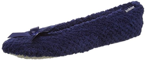 Isotoner Popcorn Ballet, Zapatillas de Estar por casa para Mujer, Azul-Azul (Navy), S
