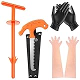 Tellingyou Field Cleaning Tool with Bone Saw and Field Dressing Gloves, Big Game...