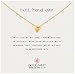 Dogeared Reminders Best Friend Ever Pyramid Heart Pendant Necklace, 18"
