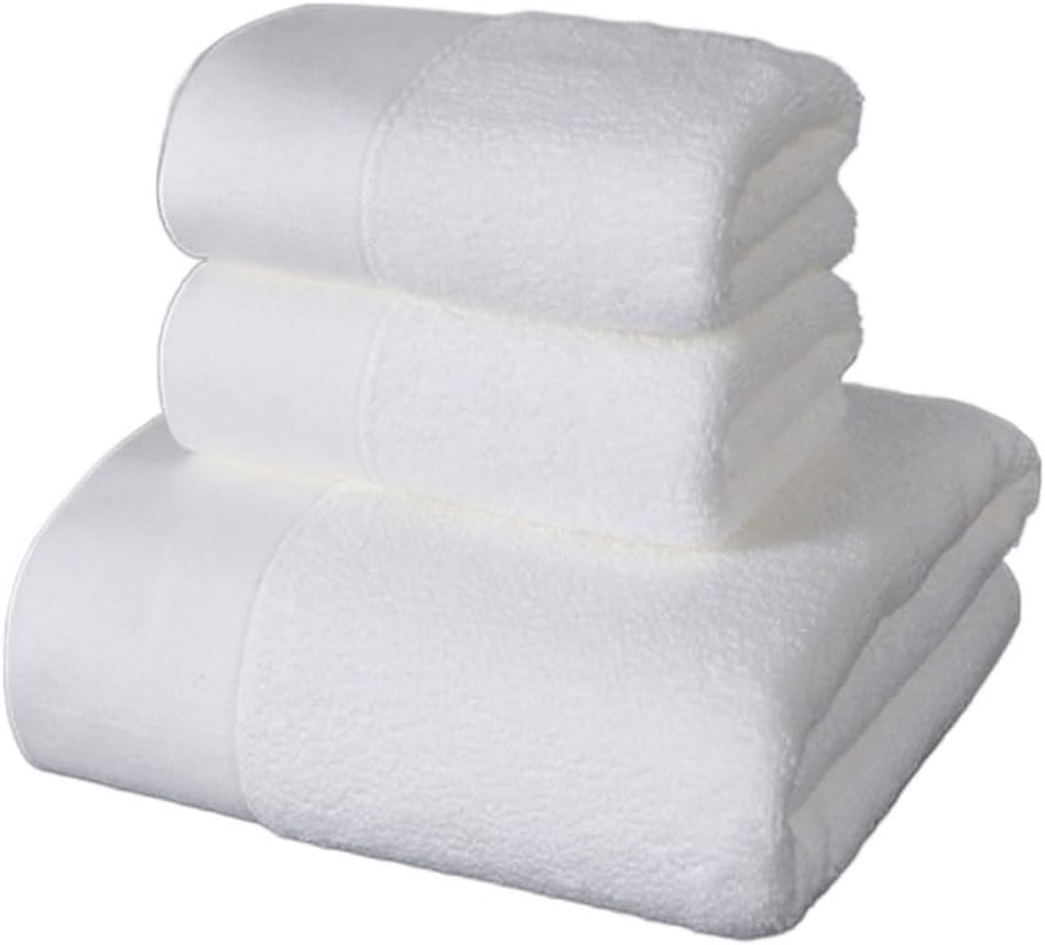 Towel Bath Towel Set Gift Box Cotton Bath Towel Three Set Adult Increase Thickened Soft Water Towel(A 3PS)