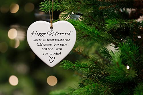 Retirement-Gifts-for-Woman-Never-Underestimate-Happy-Retirement-Appreciation-Gift-Ornament-Keepsake-Sign-Heart-Decor-Gift-for-Retired-Women-Coworker-Boss-Nurse-Teacher-Friend-Mom