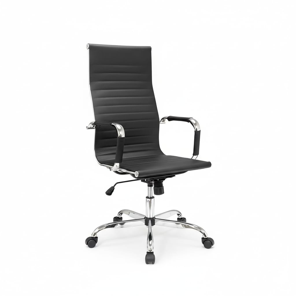 HEMAX Poltrona Direzionale Helsinki con Seduta Ergonomica Regolabile, Sedia | Sedia da Ufficio, Seduta Ergonomica Regolabile, Professionale per Studio e Lavoro, Design Elegante in Tessuto Tecnico