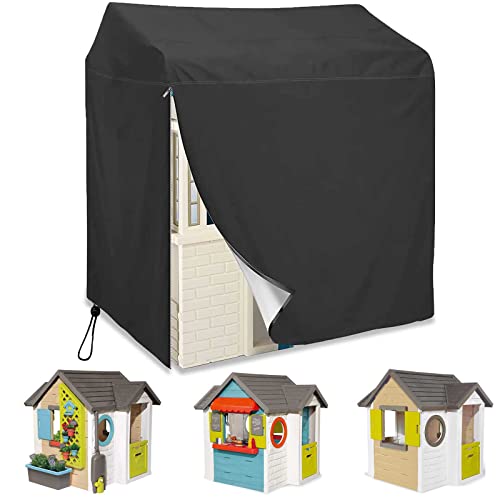 MRWiZMS Bache Cabane de Jardin pour Enfant, Housse pour Maison Enfant Exterieur, Tissu Oxford 420D Imperméable, Résistant aux UV Et à La Poussière, Bache de Cabane Enfant Exterieur
