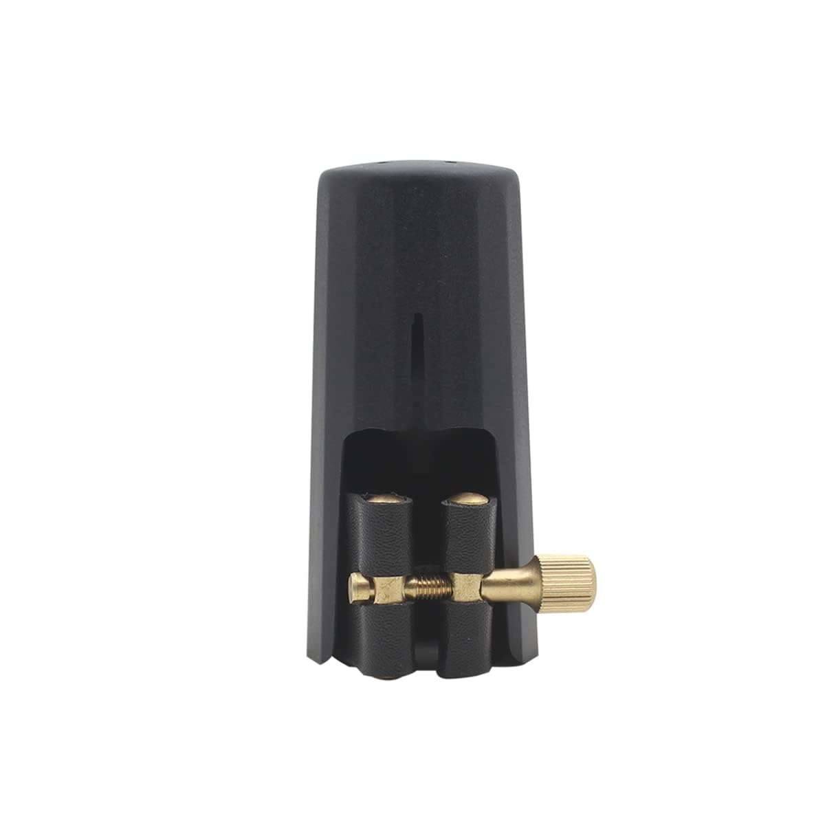 Woodwinds Capuchon pour bec de saxophone soprano en cuir avec embout en plastique pour saxophone (Soprano)
