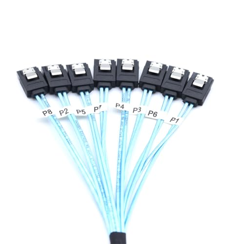 JMT Cable Extensor SATA 8x a 8x 180° 100 cm miniatura 5