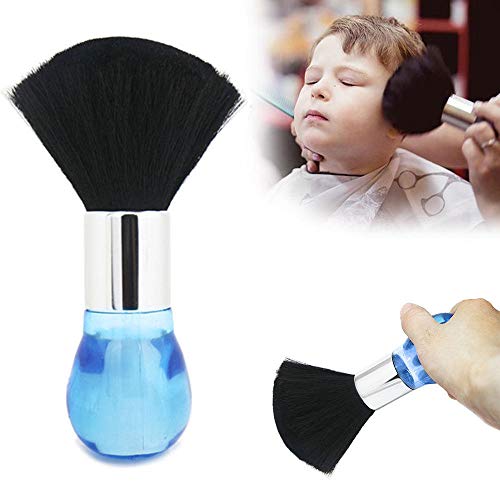Neck Duster Brush for Salon Stylist Barber Hair Cutting Make Up Tool Blue By G·PEH