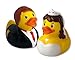 Produktbild 2er Set Quietsche-Enten 'Brautpaar'
