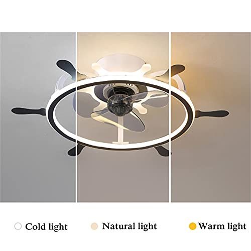 Ventilateur de plafond avec lumière pour chambre sans bruit et variable - 4