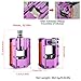 Folding Bike Pedals Universa, All Aluminum Alloy, 9/16'' with Reflective Strips, Bicycle Pedals Wide Flat Mountain Bike Pedals, Non-Slip Bike Pedals for Road Bike BMX Bike Beach Cruiser Bike (Purple)