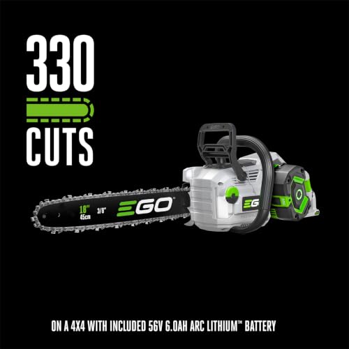 Image of EGO POWER+ Chain Saw, 18 inch Battery Powered Chainsaw with Battery - CS1815