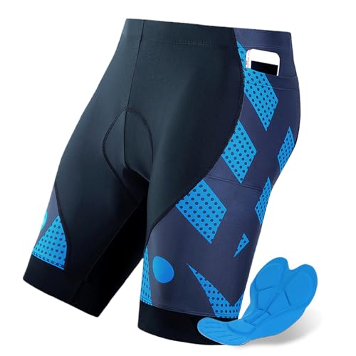 Calzas ciclismo hombre 4D acolchadas transp. miniatura 4