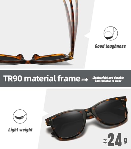 Image of MEETSUN Polarized Sunglasses for Women Men Classic Retro Square Frame Driving Sun Glasses UV Protection