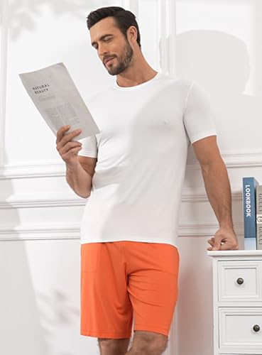 COLORFULLEAF Men's Undershirts Moisture-Wicking Stretchy Soft Crew Neck T-Shirts for Men4