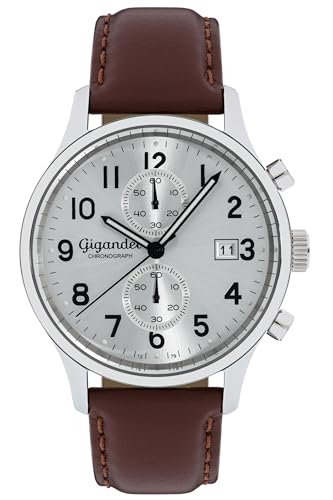 Montre Gigandet Hommes Cuir d'une finition remarquable avec son mouvement analogique fiable