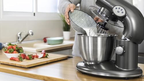 Cecotec Impastatrice Planetaria Compatta Cecomixer. 1000 W, Sistema Avanzato Di Ingranaggi E Movimento Planetario, Vasca In Acciaio Da 5,6 L, 6 Funzioni, 4 Livelli Di Velocità, Coperchio Trasparente - 3