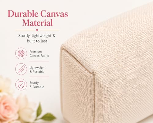 Image of DRUDRAYA Canvas Jewellery Pouch | Printed Jewellery Storage Zipper Bag | Portable & Spacious Organizer Pouch | Perfect for Hiking, Travel, Camping, Home (Pack of 3)