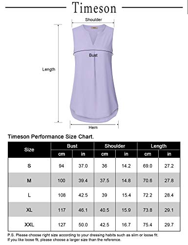 Timeson Sleeveless Blouses For Women,Summer Business Attire Dressy Work Shirts Office Professional Shell Tops Fashion 2022 Chiffon Tunics Tops Ladies Casual V Neck Interview Formal Tanks Navy Blue #TOP5