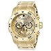 Invicta Men's 0074 pro Diver Analog Swiss Quartz 18k Gold-plated Stainless Steel Watch