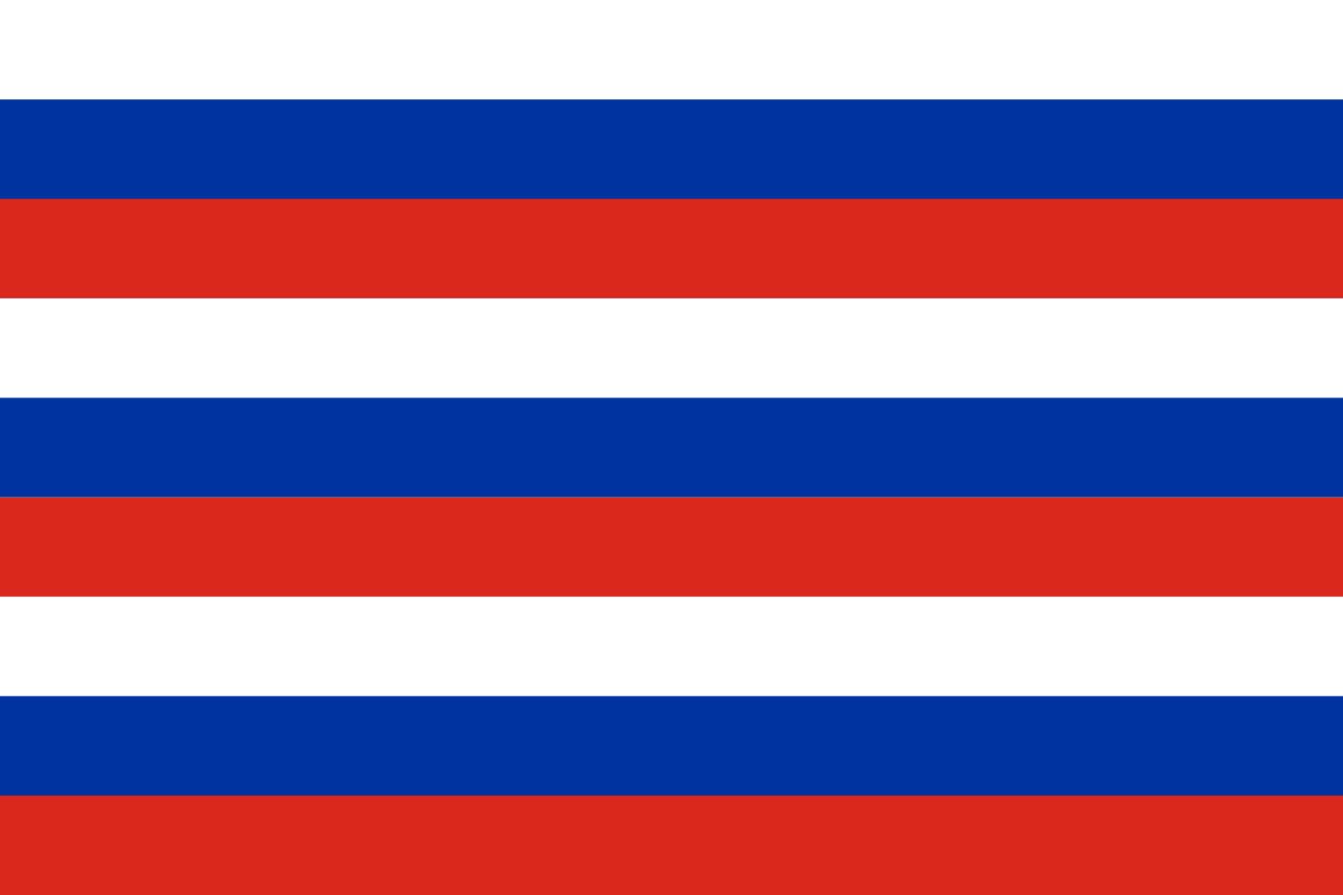 Drapeau Russie grand format à 9 bandes tricolores pour mât extérieur